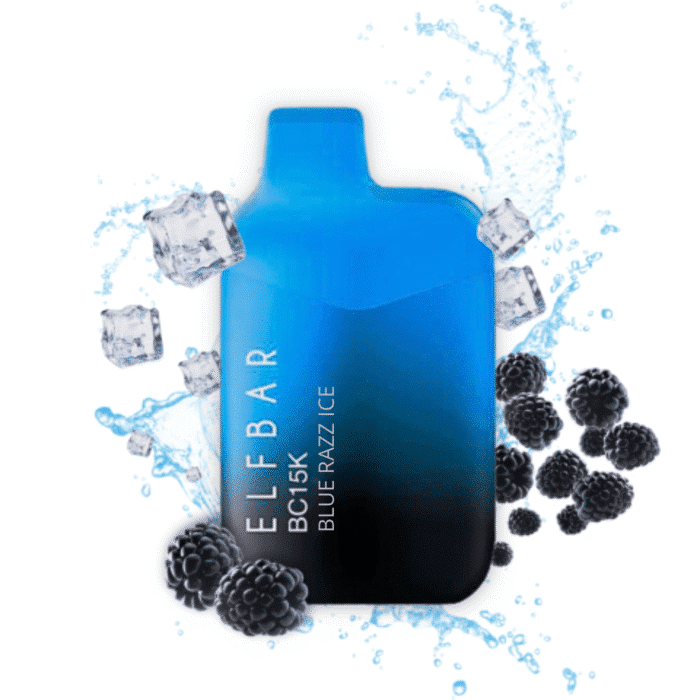 Elfbar B15K Bluerazz Ice_ Framboesa Azul Gelada