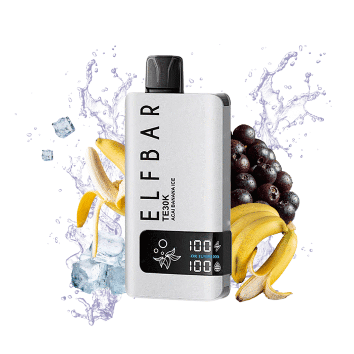 Elfbar TE30K Açaí Banana Ice – Açaí e Banana Gelada