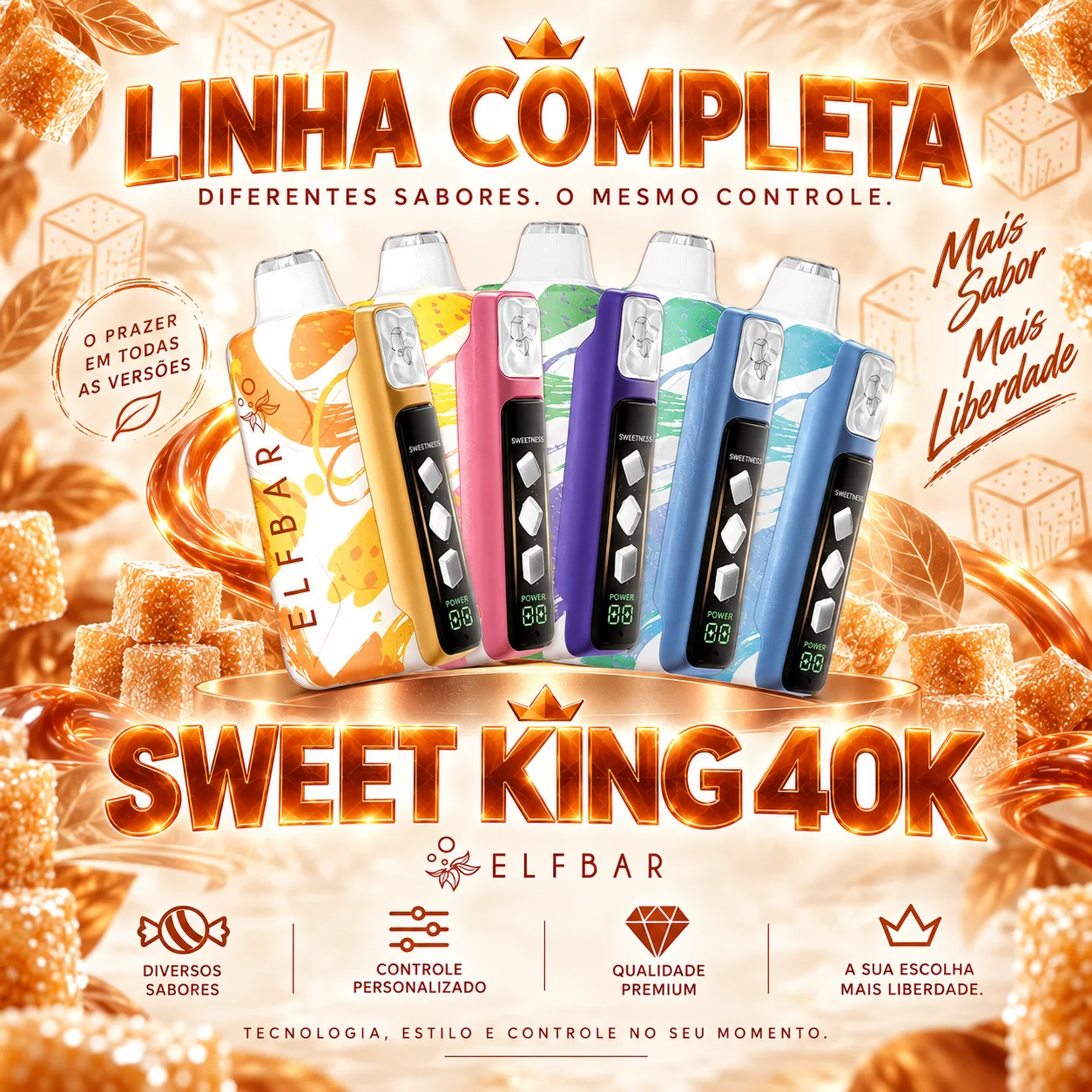 Elfbar Sweet King 40K sabores